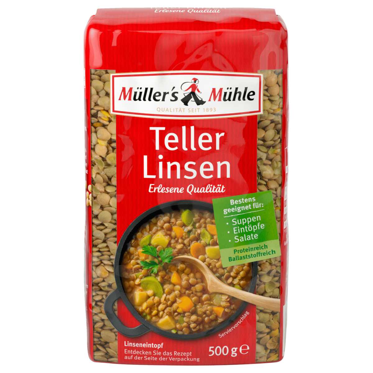Müller's Mühle Teller-Linsen