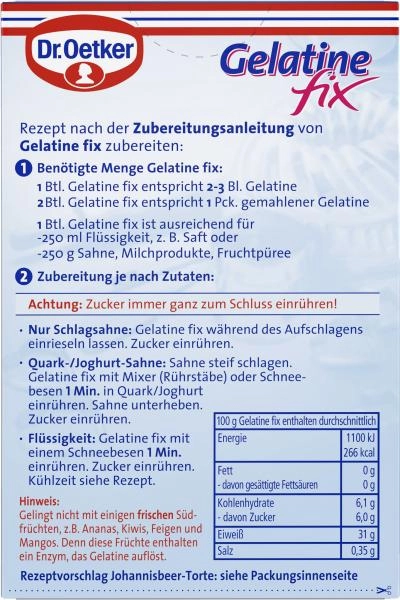 Dr. Oetker Gelatine Fix