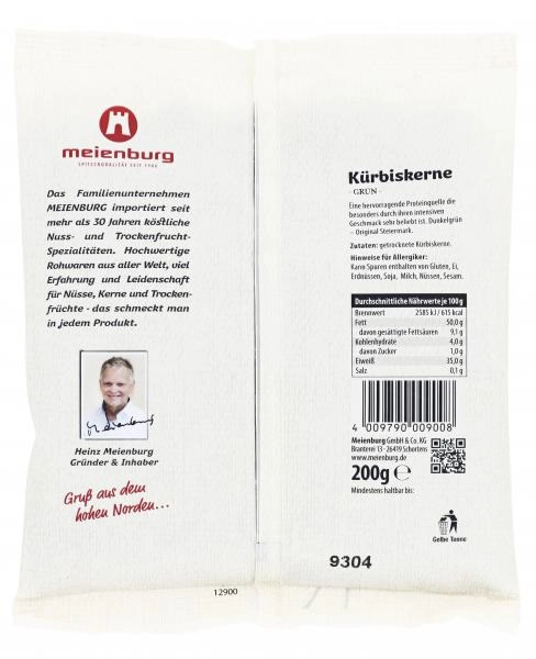 Meienburg Kürbiskerne grün