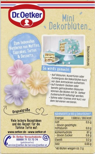 Dr. Oetker Mini Dekorblüten