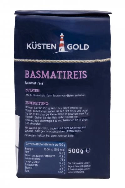 Küstengold Basmatireis