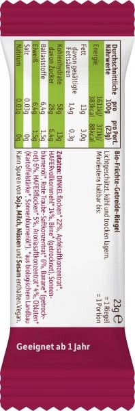 Freche Freunde Fruchtriegel Banane-Rote Traube-Aronia