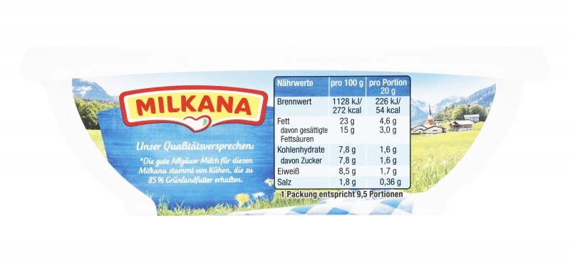 Milkana Schmelzkäse Sahne