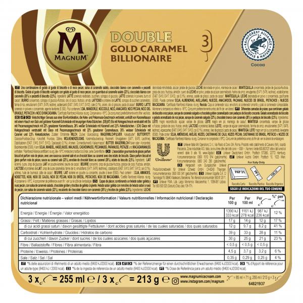 Magnum Double Gold Caramel Billionaire
