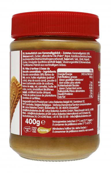 Lotus Biscoff Brotaufstrich 400G