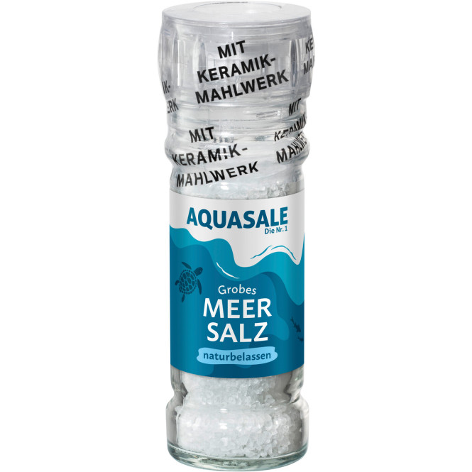 Aquasale Grobes Meersalz naturbelassen Mühle 100G