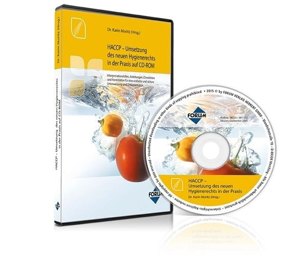 HACCP - Umsetzung des neuen Hygienerechts in der Praxis auf CD-ROM