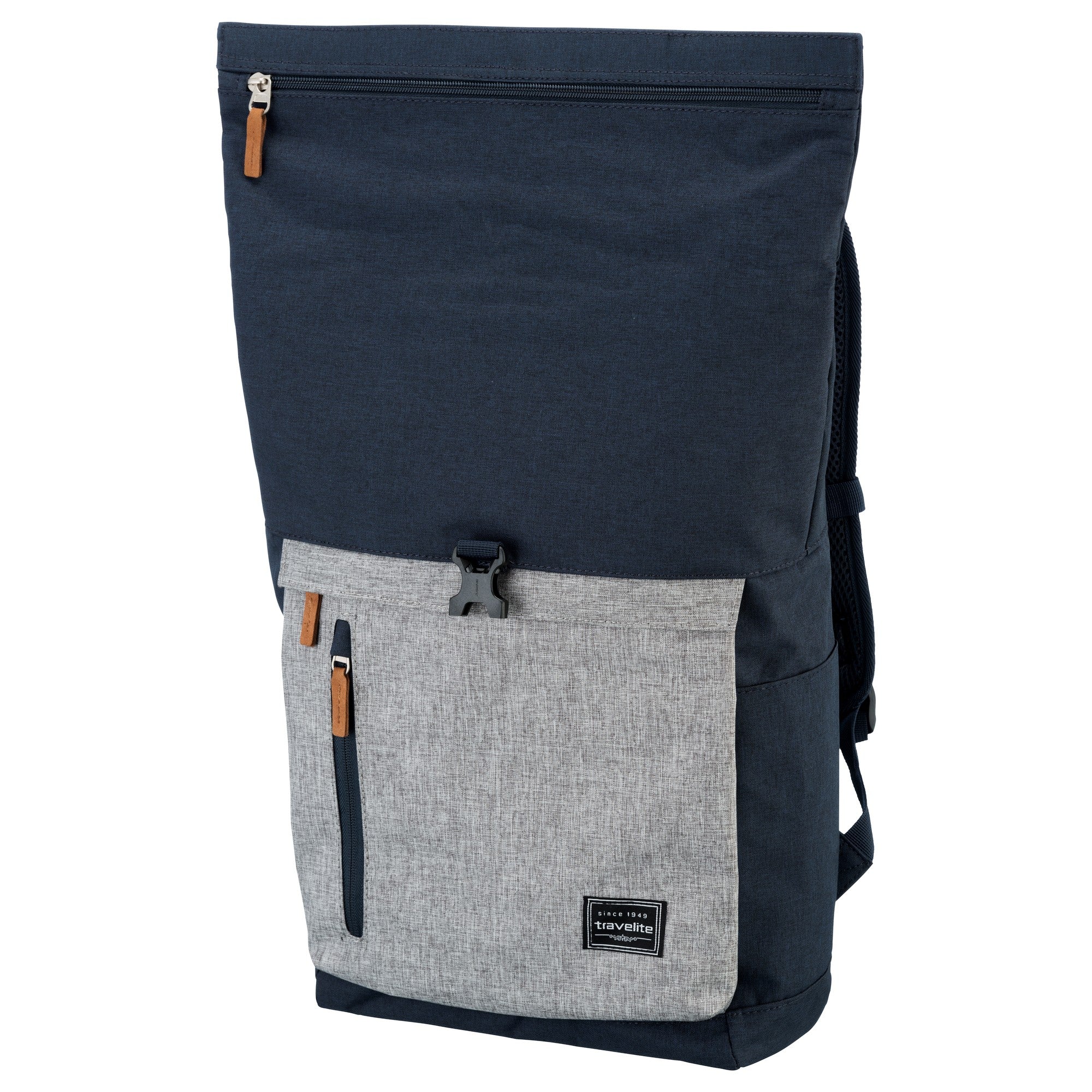 Travelite Basics Rollup Rucksack 60 cm - marine-grau