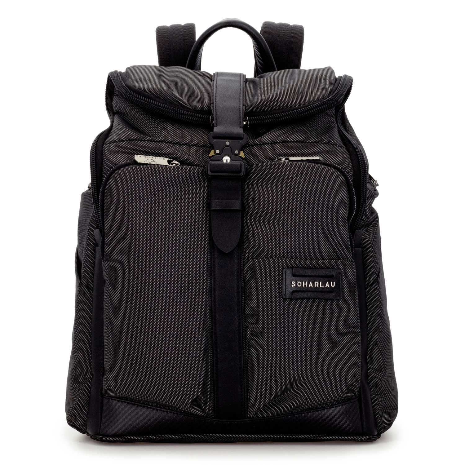 SCHARLAU First Class Vin Fiz Flyer Backpack mit 15,6  Laptopfach Anthracite