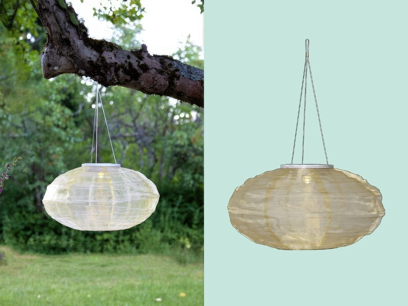 Solarbetriebene Reislaterne - Oval