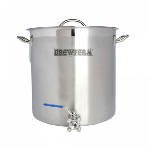 Brewferm Braukessel Edelstahl 35 l mit Kugelhahn (36 x 36 cm)
