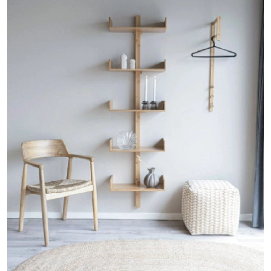 House Nordic Vapi Pouf - nature/ivory - 40x40x40 cm