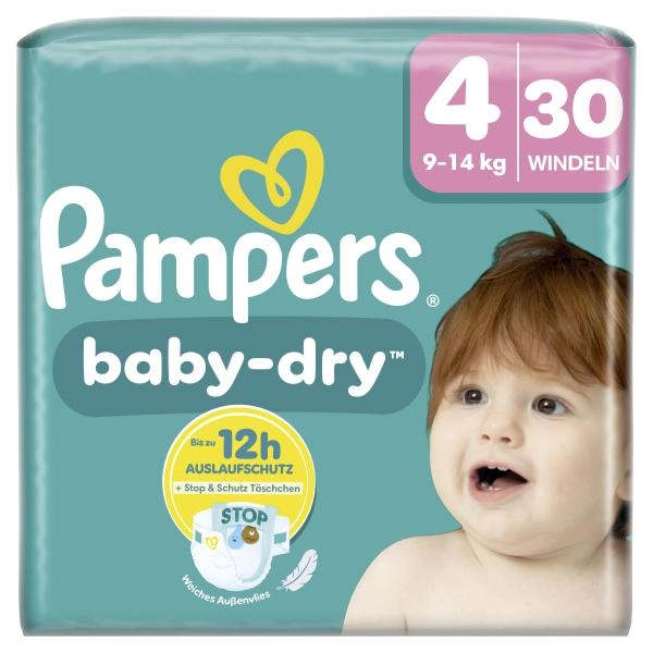 Pampers Baby Dry Gr. 4, 9kg-14kg