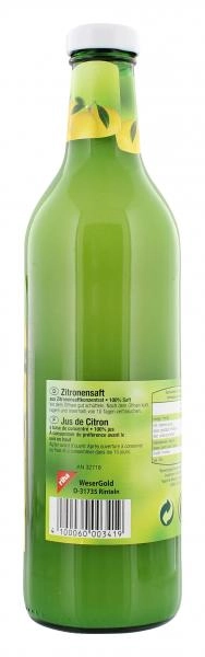 Wesergold Zitronensaft