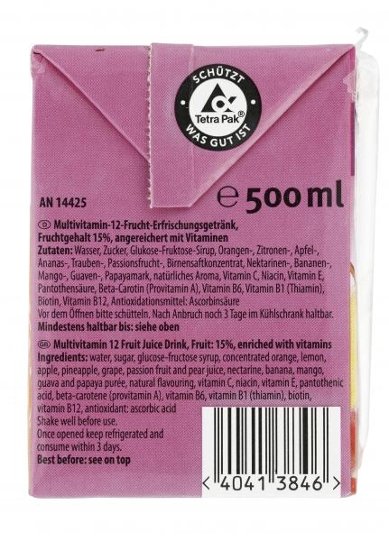 Durstlöscher Multivitamin 12-Frucht