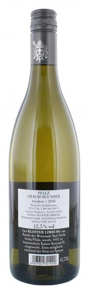 Kloster Limburg Grauer Burgunder Weißwein trocken