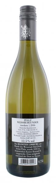 Kloster Limburg Weißer Burgunder Weißwein trocken