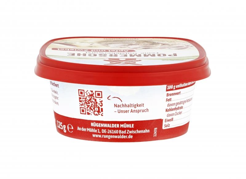 Rügenwalder Mühle Pommersche Feine Gutsleberwurst Apfel und Zwiebel