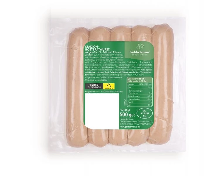 Goldschmaus Stadion Rostbratwurst