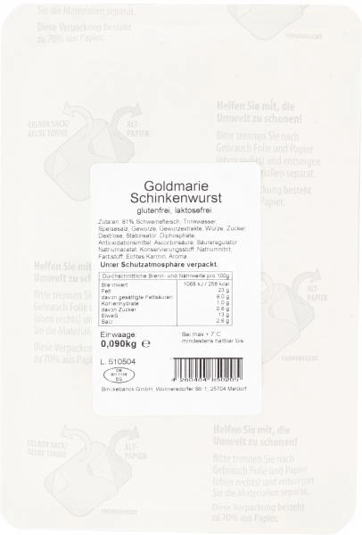 Goldmarie Schinkenwurst