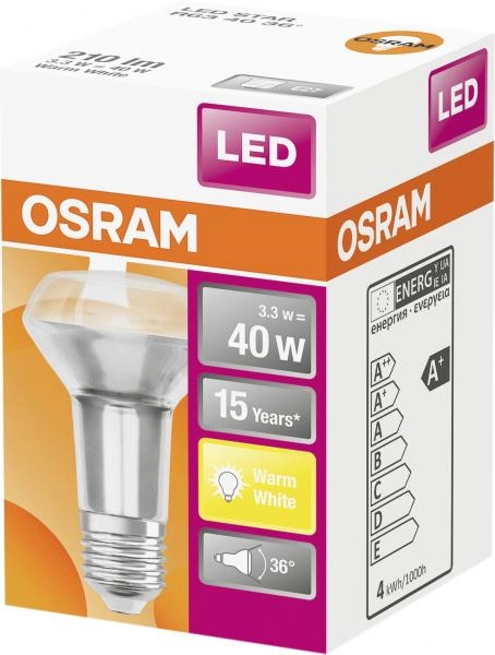 Osram LED Star R63 3,3W E27 warmweiß