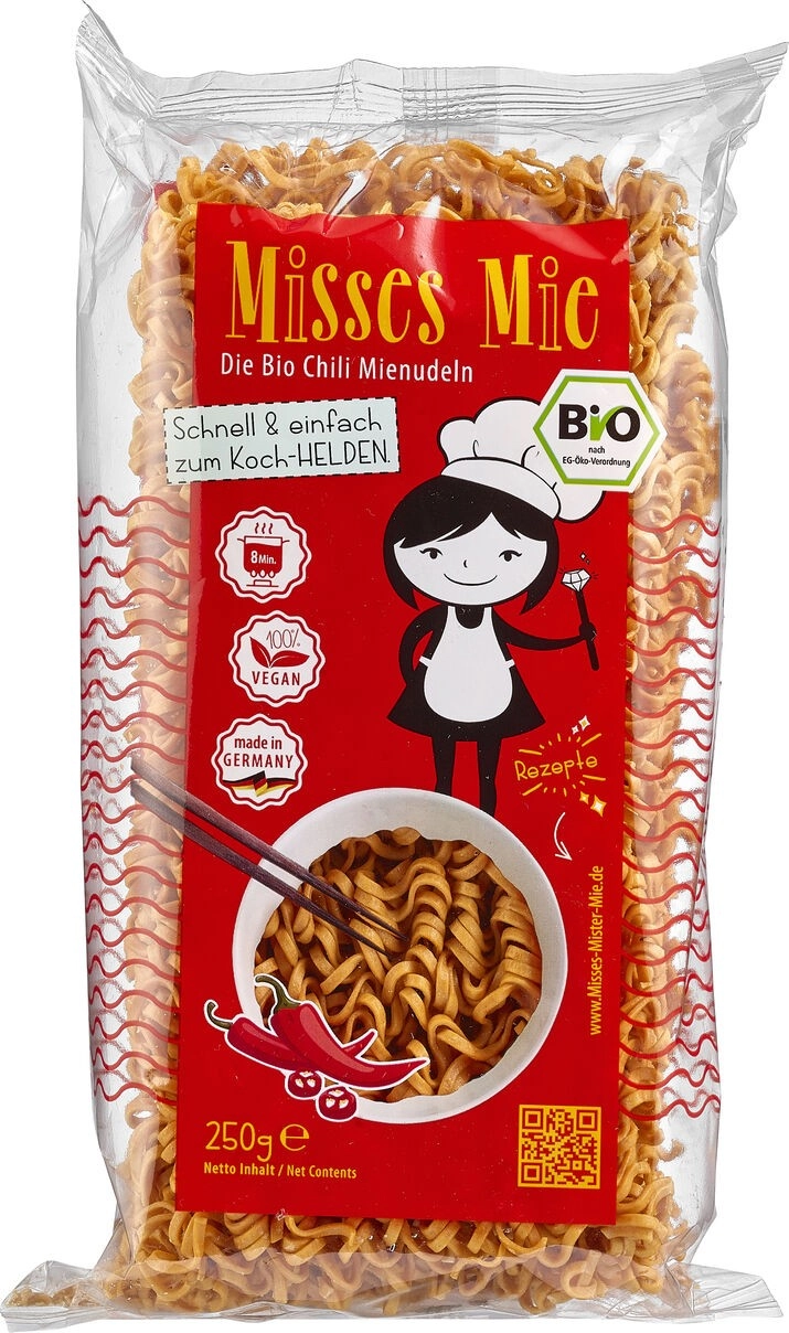 Misses & Mister Mie Chili Mie-Nudeln, 250 gr Packung