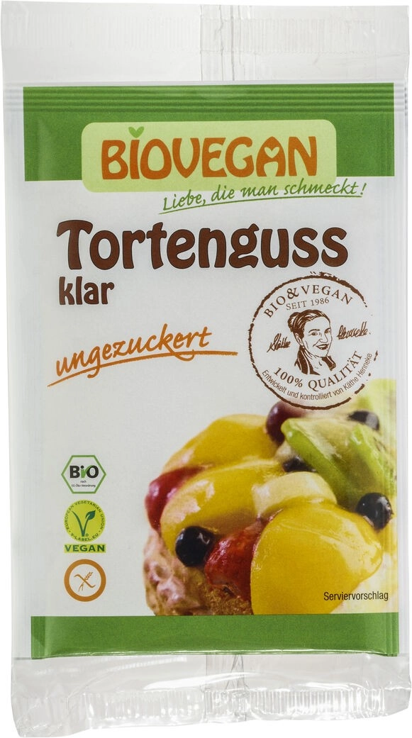 Biovegan Tortenguss klar, 2x6gr, 12 gr Packung