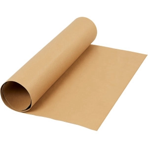 Kunstlederpapier, B 50 cm, Einfarbig, 350 g, Hellbraun, 1 Rolle