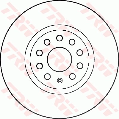 TRW Bremsscheibe DF4464S Bremsscheiben,Scheibenbremsen VW,AUDI,SKODA,Golf V Schrägheck (1K1),TOURAN (1T1, 1T2),Passat Variant (3C5),GOLF VI (5K1)