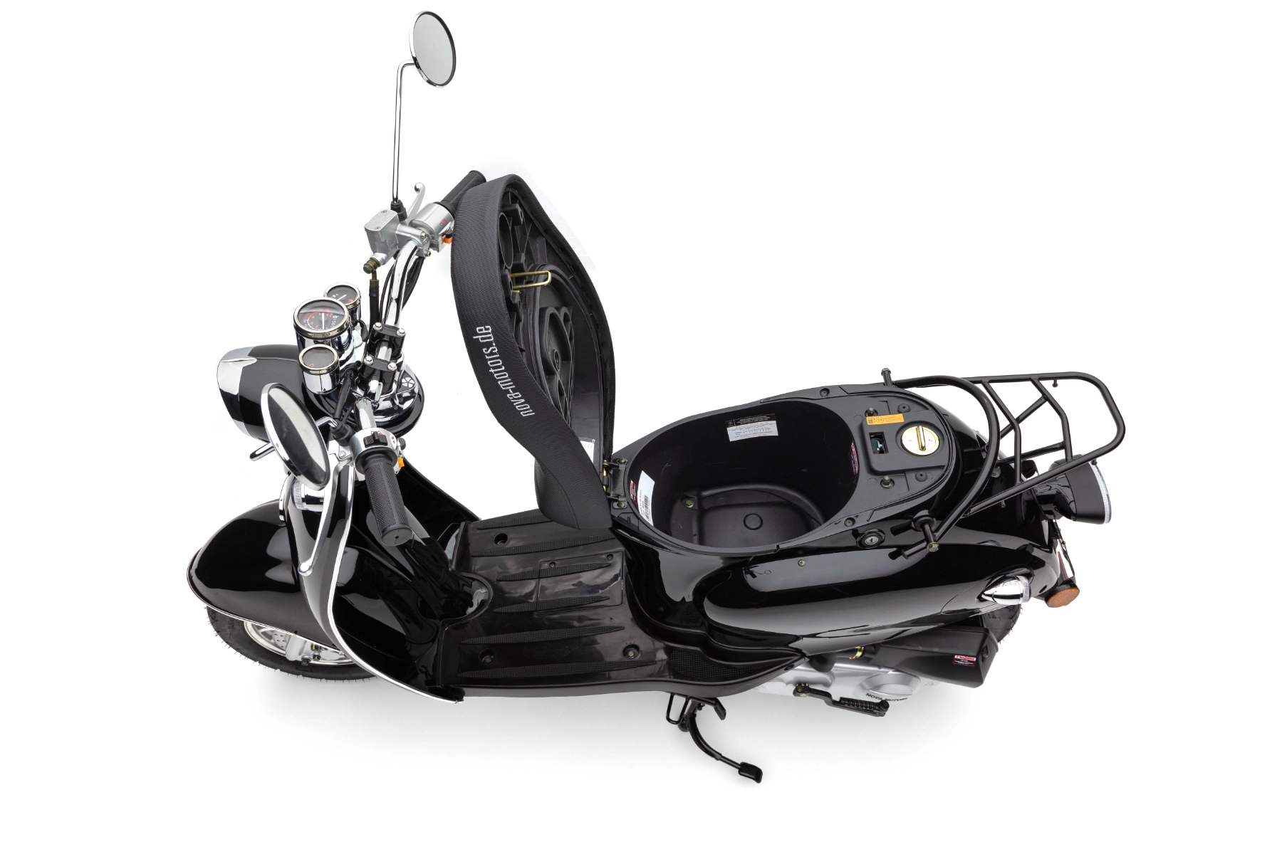 Nova Motors Retro Star 50 schwarz 45km/h mit Topcase