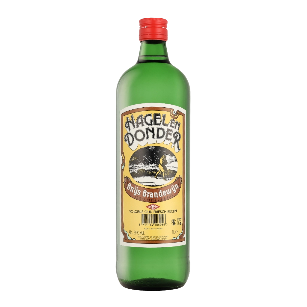 Boomsma Hagel En Donder Anijslikeur 1ltr Likör