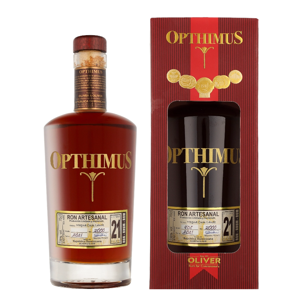 Opthimus 21 Years 70cl Rum Geschenkverpackung