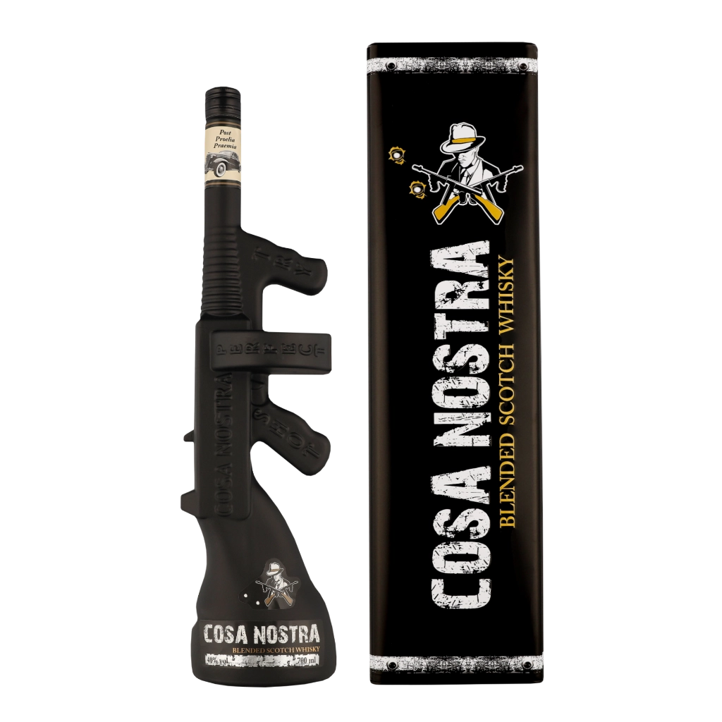 Cosa Nostra Tommy Gun 70cl Whisky Geschenkverpackung