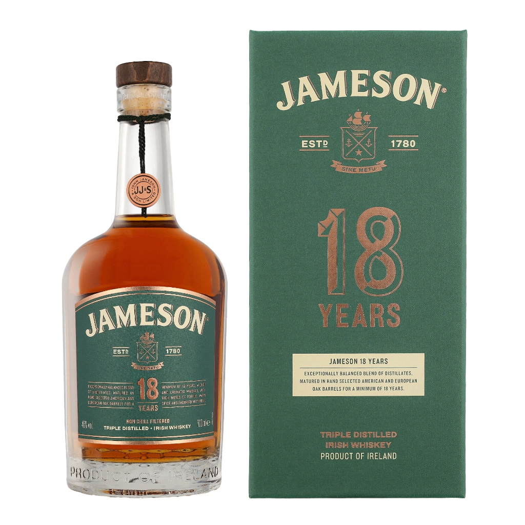 Jameson 18 Years 70cl 46vol Whisky Geschenkverpackung