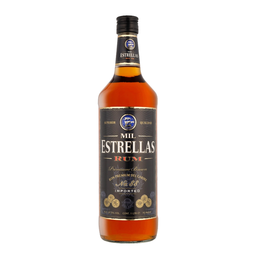 Mil Estrellas Brown 1ltr Rum