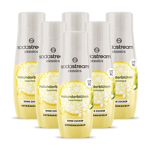 Sodastream - Holunderblüte ohne Zucker Sirup - 6x 440ml