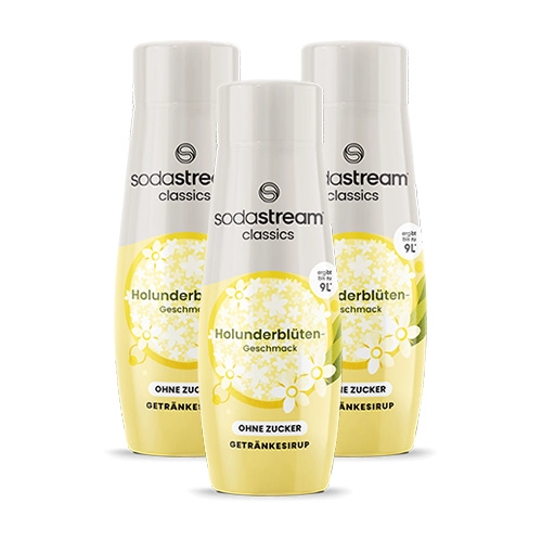 Sodastream - Holunderblüte ohne Zucker Sirup - 3x 440ml