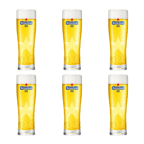 Heineken - Bierglas "0.0%" 250ml - 6 stück