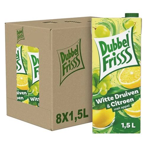Dubbelfrisss - Weiße Trauben & Zitrone - 8x 1,5ltr