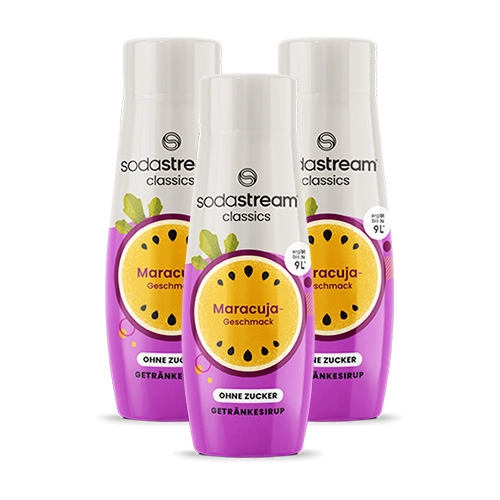 SodaStream - Maracuja ohne Zucker Sirup - 3x 440ml