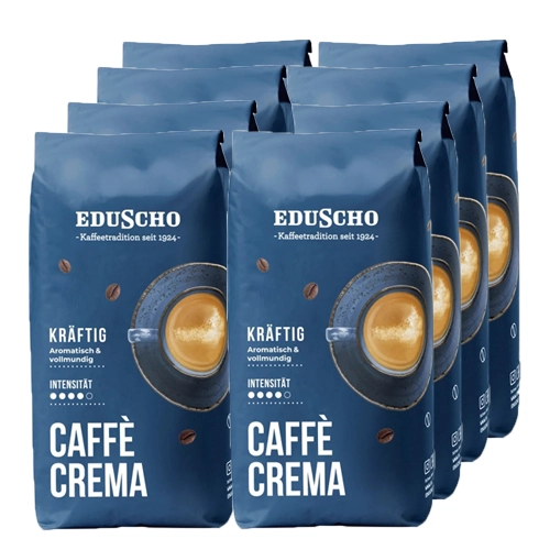 Eduscho - Caffè Crema Kräftig Bohnen - 8x 1kg