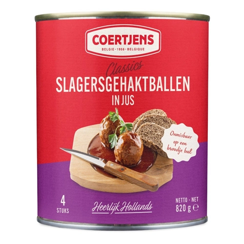 Coertjens - 4 Metzger Fleischbällchen - 820g