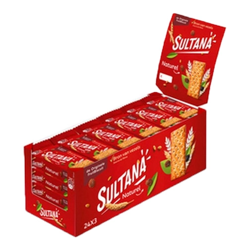 Sultana - Fruchtkekse Naturel - 24x 3er