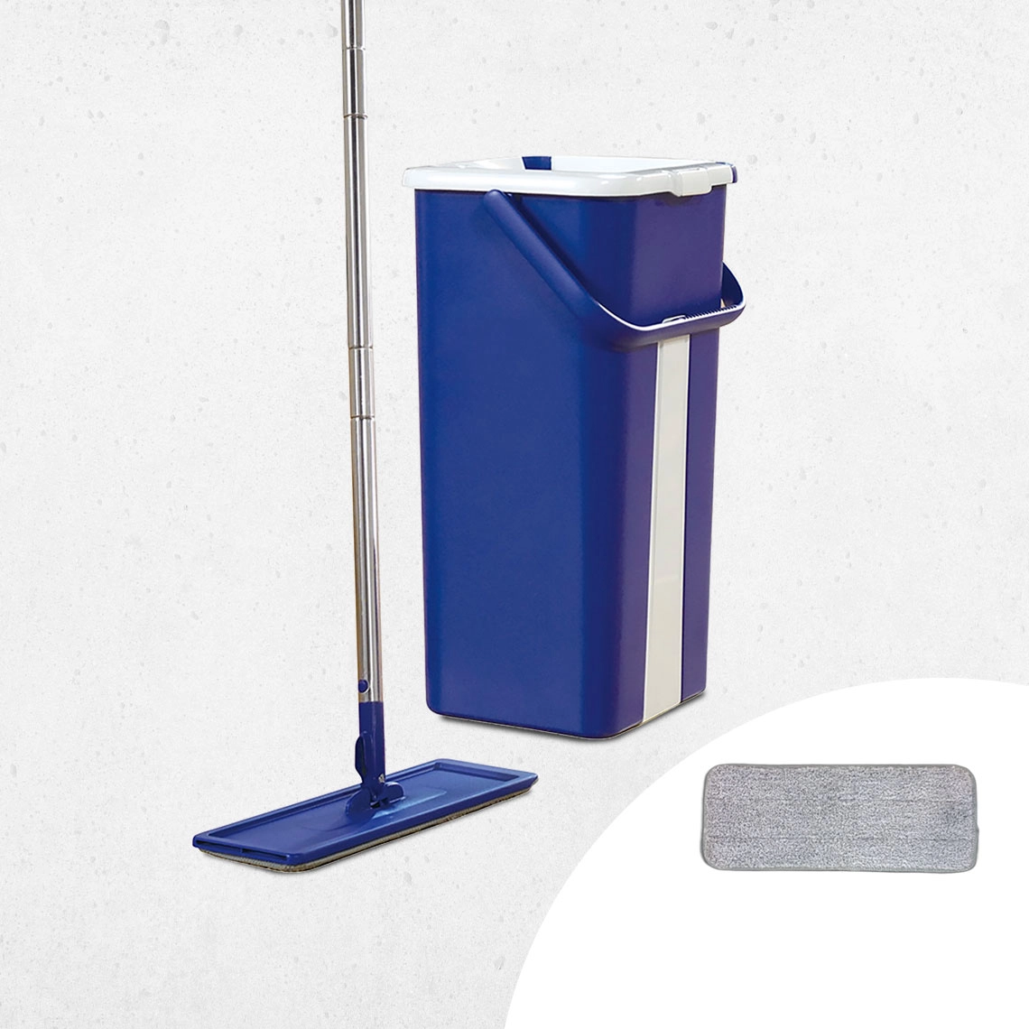 Livington Touchless Mop Bodenwischer mit Auswringfunktion inkl. Mikrofaser-Pad