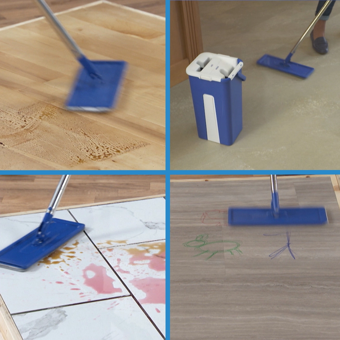 Livington Touchless Mop Bodenwischer mit Auswringfunktion inkl. Mikrofaser-Pad