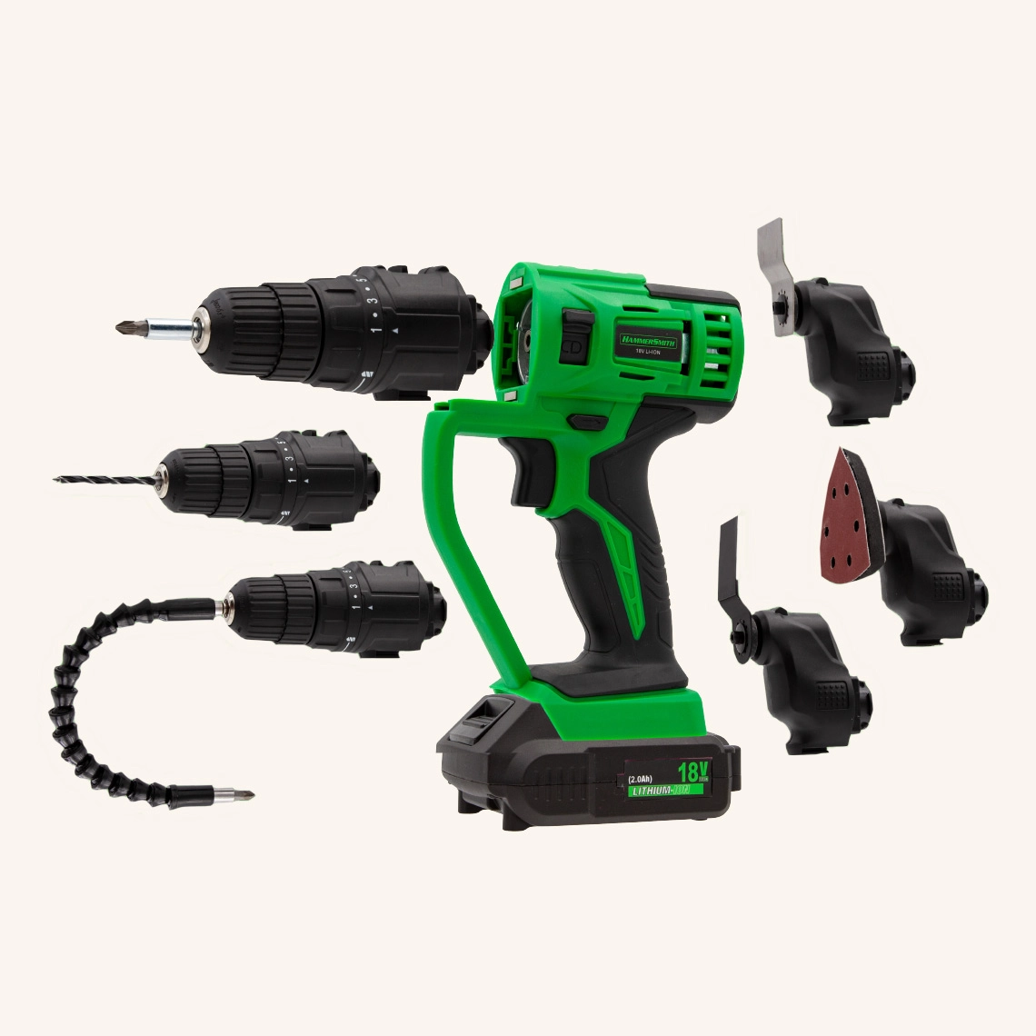 Hammersmith MultiTool Akku Multifunktionswerkzeug inkl. Zubehör GRATIS