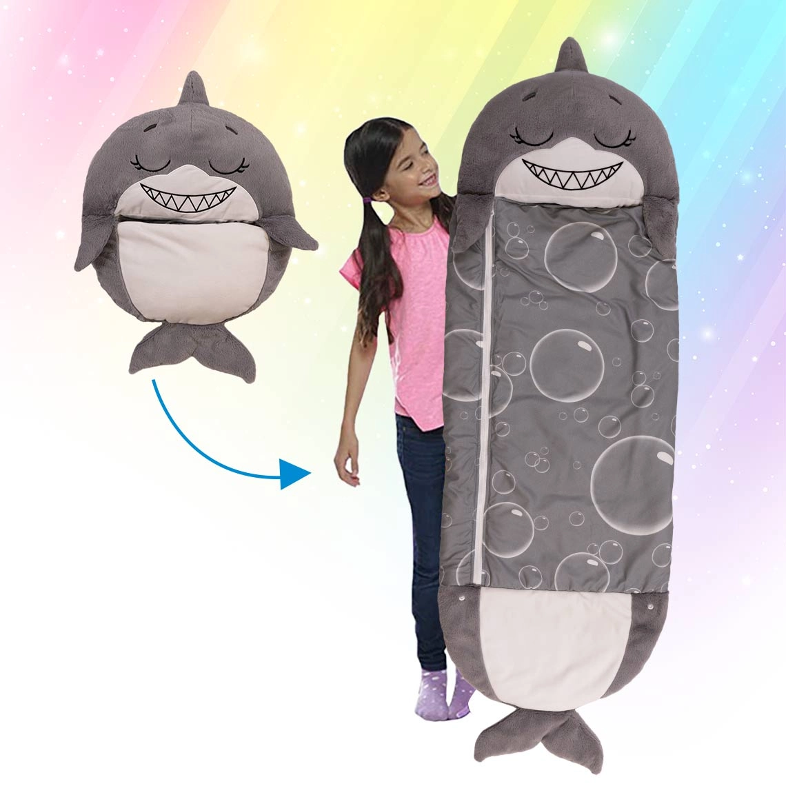 Happy Nappers Kinderschlafsack / Einhorn pink / Medium