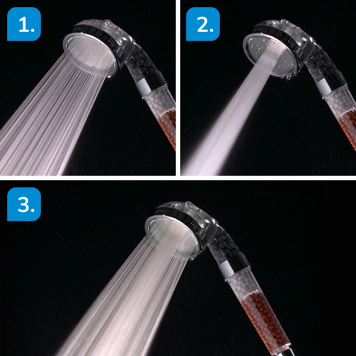 Aquadon Shower Hero Duschkopf mit Mineralsteinen