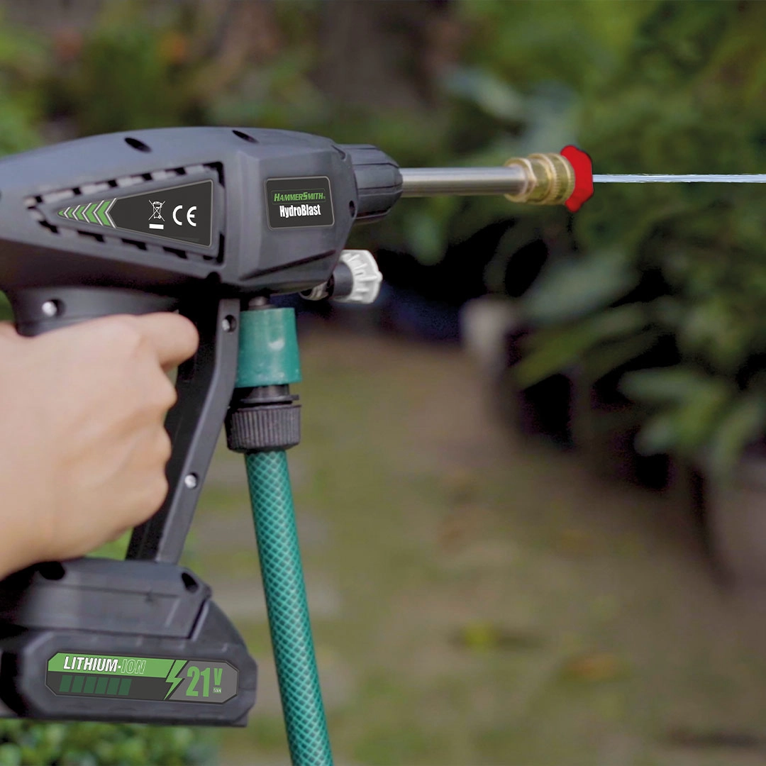 Hammersmith HydroBlast Akku Druckreiniger inkl. Zubehör GRATIS