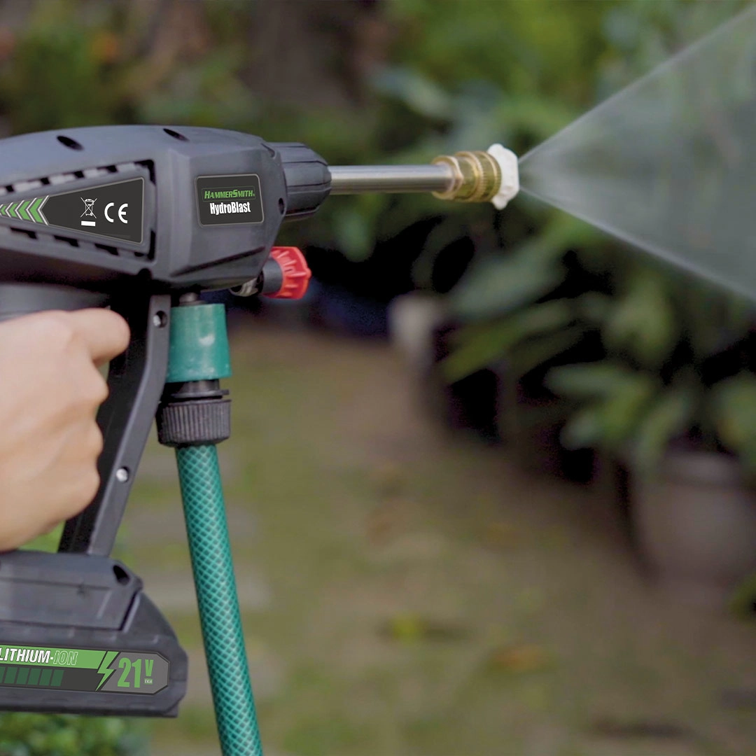 Hammersmith HydroBlast Akku Druckreiniger inkl. Zubehör GRATIS
